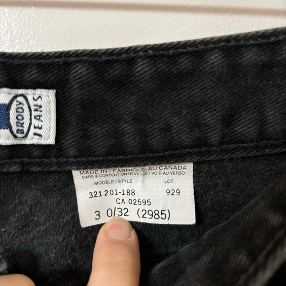 Vintage Brody Jeans black wash flare jeans size 3 - Picture 6 of 6